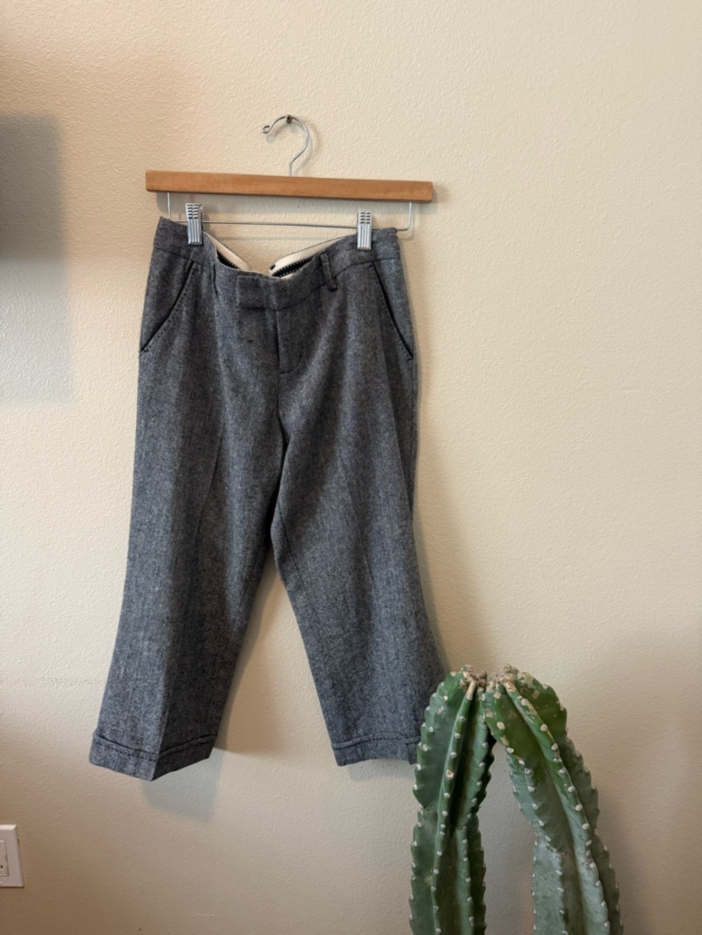 Wool blend capris